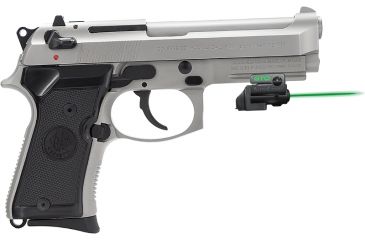 Image of ArmaLaser GTO/FLX Finger Touch Green Laser Sight for Beretta M9/92/96 w/Rail, Black, GTOG/FLX38