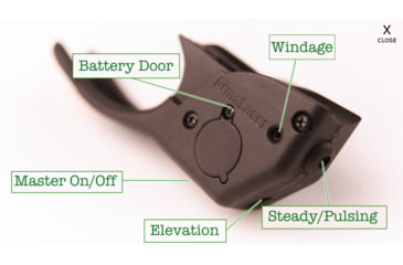 Image of ArmaLaser Touch-Activated Laser Sight, 1911 - Ruger, Kimber, Red, TR25
