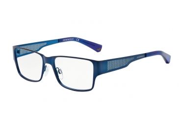 Image of Armani EA1022 Bifocal Prescription Eyeglasses 3050-53 - Matte Blue Frame