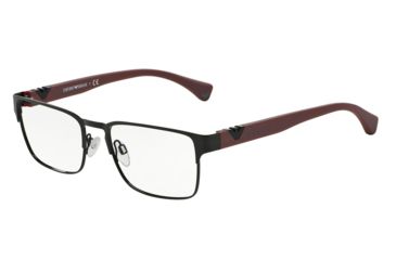 Image of Armani EA1027 Single Vision Prescription Eyeglasses 3014-55 - Black Frame