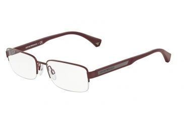 Image of Armani EA1029 Bifocal Prescription Eyeglasses 3077-54 - Matte Bordeaux Frame