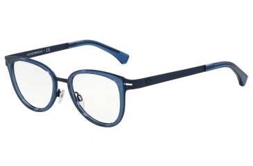 Image of Armani EA1032 Progressive Prescription Eyeglasses 3100-51 - Blue Rubber Frame