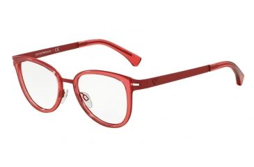 Image of Armani EA1032 Progressive Prescription Eyeglasses 3101-53 - Coral Rubber Frame