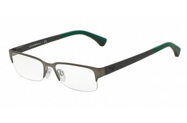Image of Armani EA1033 Progressive Prescription Eyeglasses 3003-53 - Matte Gunmetal Frame
