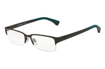 Image of Armani EA1033 Progressive Prescription Eyeglasses 3093-53 - Brown Rubber Frame