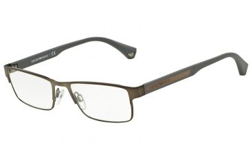 Image of Armani EA1035 Progressive Prescription Eyeglasses 3095-53 - Matte Gunmetal Frame