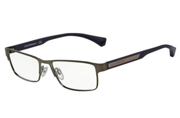 Image of Armani EA1035 Progressive Prescription Eyeglasses 3096-53 - Matte Gunmetal Frame