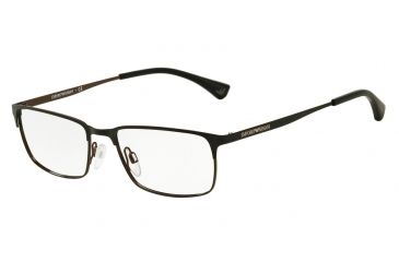 Image of Armani EA1042 Progressive Prescription Eyeglasses 3127-55 - Matte Black/black/brown Frame