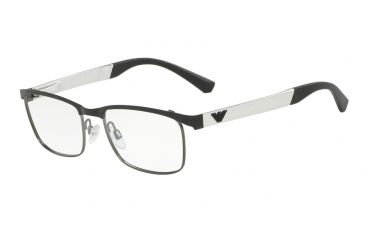 Image of Armani EA1057 Bifocal Prescription Eyeglasses 3001-52 - Matte Black / Matte Gunmetal Frame