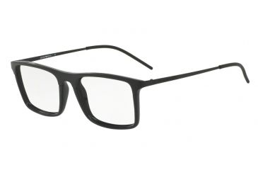 Image of Armani EA1058 Single Vision Prescription Eyeglasses 3001-53 - Matte Black / Black Frame