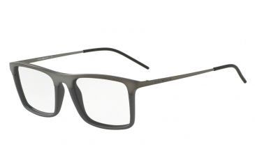 Image of Armani EA1058 Single Vision Prescription Eyeglasses 3003-53 - Matte Gunmetal/matte Grey Frame