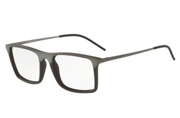 Image of Armani EA1058 Single Vision Prescription Eyeglasses 3169-53 - Matte Gunmetal/matte Brown Frame