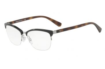 Image of Armani EA1066 Progressive Prescription Eyeglasses 3010-52 - Gunmetal / Black Frame
