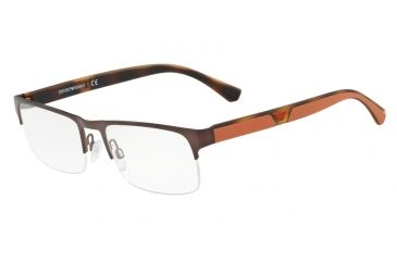 Image of Armani EA1072 Prescription Eyeglasses 3049-53 - Matte Brown Frame