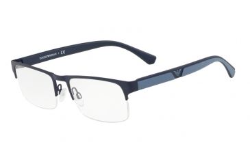 Image of Armani EA1072 Prescription Eyeglasses, 53mm, Matte Dark Blue, EA1072-3220-53-SV