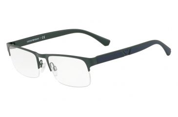 Image of Armani EA1072 Prescription Eyeglasses, 53mm, Matte Dark Green, EA1072-3221-53-SV