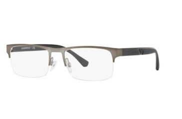 Image of Armani EA1072 Prescription Eyeglasses, 55mm, Matte Gunmetal, EA1072-3010-55-SV