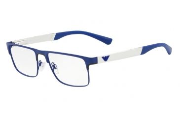 Image of Armani EA1075 Prescription Eyeglasses, 55mm, Matte Electric Blue, EA1075-3229-55-SV