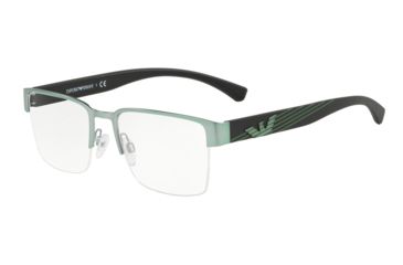 Image of Armani EA1078 Prescription Eyeglasses, 55mm, Matte Green, EA1078-3239-55-SV