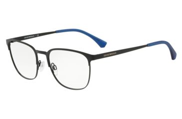 Image of Armani EA1081 Prescription Eyeglasses, 53mm, Matte Black, EA1081-3001-53-SV