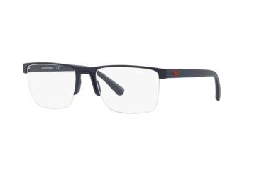 Image of Armani EA1084 Bifocal Prescription Eyeglasses, 53mm, Matte Blue, EA1084-3254-53-BI