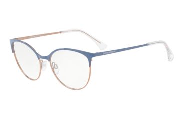 Image of Armani EA1087 Prescription Eyeglasses, 52mm, Light Blue/Light Bronze, EA1087-3270-52-SV
