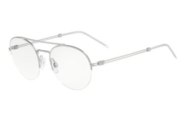 Image of Armani EA1088 Prescription Eyeglasses, 51mm, Matte Silver, EA1088-3045-51-SV