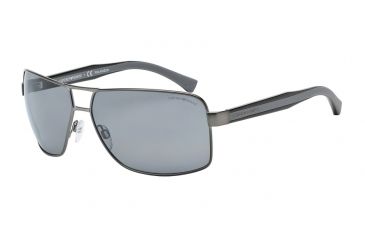 Image of Armani EA2001 EA2001 Bifocal Prescription Sunglasses EA2001-300381-64 - Lens Diameter 64 mm, Frame Color Matte Gunmetal
