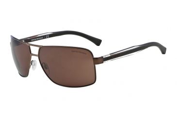 Image of Armani EA2001 EA2001 Bifocal Prescription Sunglasses EA2001-302073-64 - Lens Diameter 64 mm, Frame Color Matte Brown