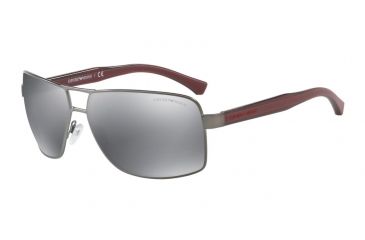 Image of Armani EA2001 EA2001 Bifocal Prescription Sunglasses EA2001-31306G-64 - Lens Diameter 64 mm, Frame Color Matte Gunmetal