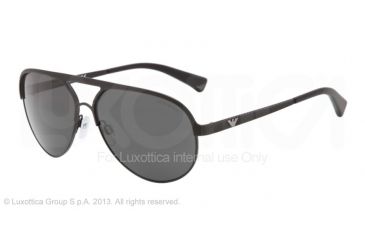 Image of Armani EA2004 Single Vision Prescription Sunglasses EA2004-302287-59 - Lens Diameter 59 mm, Frame Color Black Demi Shiny
