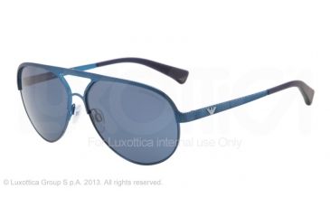Image of Armani EA2004 Single Vision Prescription Sunglasses EA2004-302380-59 - Lens Diameter 59 mm, Frame Color Blue Demi Shiny