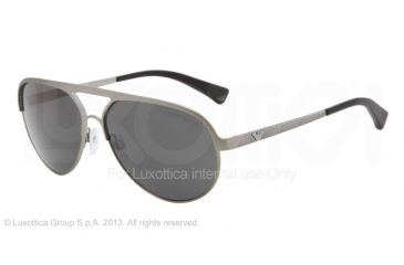 Image of Armani EA2004 Single Vision Prescription Sunglasses EA2004-302487-59 - Lens Diameter 59 mm, Frame Color Gunmetal Demi Shiny