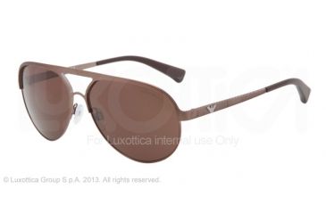 Image of Armani EA2004 Single Vision Prescription Sunglasses EA2004-302573-59 - Lens Diameter 59 mm, Frame Color Brown Demi Shiny