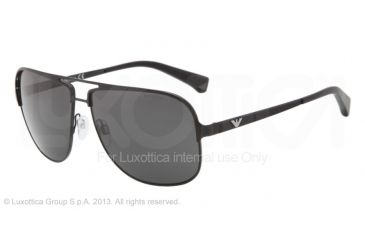 Image of Armani EA2007 Single Vision Prescription Sunglasses EA2007-302287-59 - Lens Diameter 59 mm, Frame Color Black Demi Shiny