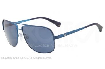 Image of Armani EA2007 Single Vision Prescription Sunglasses EA2007-302380-59 - Lens Diameter 59 mm, Frame Color Blue Demi Shiny