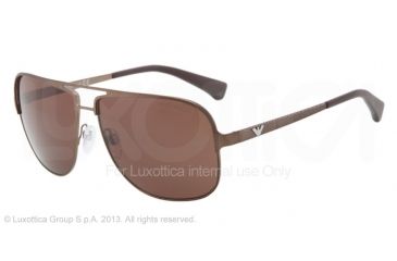 Image of Armani EA2007 Single Vision Prescription Sunglasses EA2007-302573-59 - Lens Diameter 59 mm, Frame Color Brown Demi Shiny