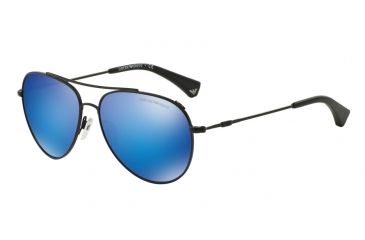 Image of Armani EA2010 Single Vision Prescription Sunglasses EA2010-300155-57 - Lens Diameter 57 mm, Frame Color Matte Black
