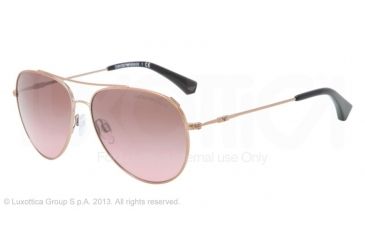 Image of Armani EA2010 Single Vision Prescription Sunglasses EA2010-301114-57 - Lens Diameter 57 mm, Frame Color Pink Gold