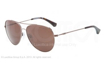 Image of Armani EA2010 Single Vision Prescription Sunglasses EA2010-302873-57 - Lens Diameter 57 mm, Frame Color Brown