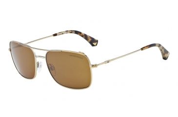 Image of Armani EA2011 Single Vision Prescription Sunglasses EA2011-301373-56 - Lens Diameter 56 mm, Frame Color Pale Gold