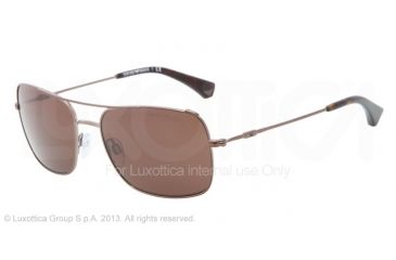 Image of Armani EA2011 Single Vision Prescription Sunglasses EA2011-302873-56 - Lens Diameter 56 mm, Frame Color Brown