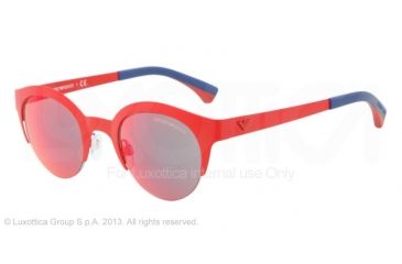 Image of Armani EA2013 Progressive Prescription Sunglasses EA2013-30436Q-46 - Lens Diameter 46 mm, Frame Color Matte Red
