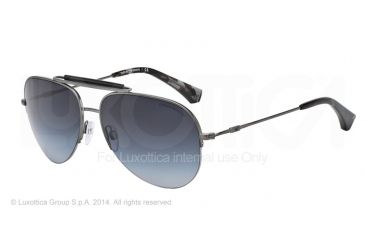 Image of Armani EA2020 Single Vision Prescription Sunglasses EA2020-30038G-59 - Lens Diameter 59 mm, Frame Color Matte Gunmetal