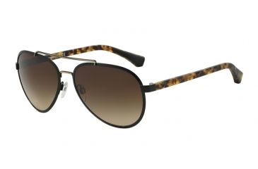 Image of Armani EA2024 Bifocal Prescription Sunglasses EA2024-300113-58 - Lens Diameter 58 mm, Frame Color Matte Black/Pale Gold