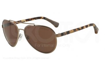 Image of Armani EA2024 Bifocal Prescription Sunglasses EA2024-300673-58 - Lens Diameter 58 mm, Frame Color Matte Bronze