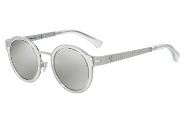 Image of Armani EA2029 Single Vision Prescription Sunglasses EA2029-31076G-48 - Lens Diameter 48 mm, Frame Color Matte White