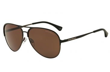 Image of Armani EA2032 Progressive Prescription Sunglasses EA2032-312773-59 - Lens Diameter 59 mm, Frame Color Matte Black/black/brown