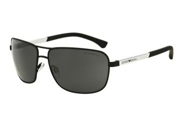 Image of Armani EA2033 Single Vision Prescription Sunglasses EA2033-309487-64 - Lens Diameter 64 mm, Frame Color Black Rubber