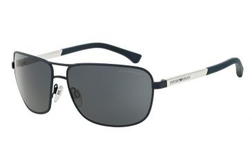 Image of Armani EA2033 Single Vision Prescription Sunglasses EA2033-313187-64 - Lens Diameter 64 mm, Frame Color Blue Rubber